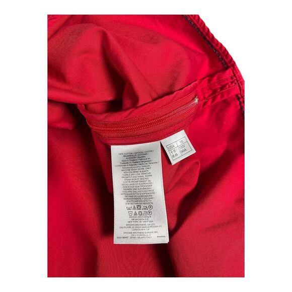 Brooks Brothers Women's Sleeveless V-Neck Side Zip Cotton Peplum Blouse Size 16 - Picture 6 of 10